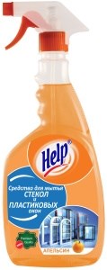 Средство для мытья стекол и пластиковых окон Help Апельсин 750 мл 4605845002194