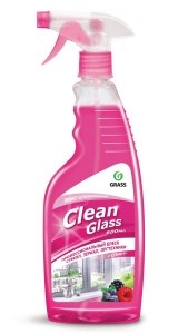 Чистящий спрей GRASS Clean Glass Лесные ягоды, для стекол и зеркал, 600 мл 4650067525679