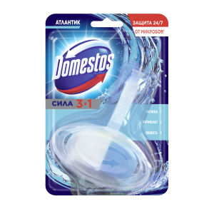 Подвесной блок для унитаза Domestos 3в1 Атлантик 40 г 8717163006085