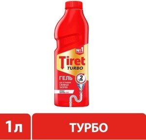 Средство для прочистки труб Tiret Turbo гель 1 л 4607109400814