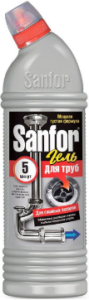 Средство для прочистки труб Sanfor 5 минут 750 мл 4602984003402