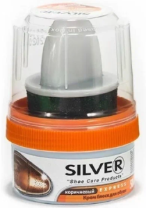 Крем для обуви Silver Express Коричневый 50 мл 8690757232506
