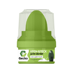 Gecko Крем-Блеск  для обуви  Бесцветный  60 мл 4607191691954