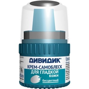 Крем-самоблеск для гладкой кожи Дивидик бесцветный 55 мл 4600104028908