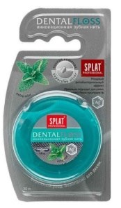 Нить зубная Сплат Dentalfloss Объемная с волокнами серебра 30м 4603014001795