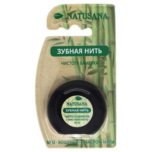 NATUSANA зубная нить, 50 м  *12* 4607817360202