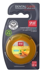Нить зубная Сплат DentalFloss АПЕЛЬСИН-КОРИЦА 30м 7640168935689