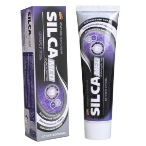 SILCAMED Зубная паста Серебро и уголь  130гр 4607075002326