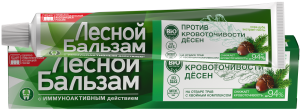 Зубная паста Лесной Бальзам Кора дуби и Экстракт пихты против кровоточивости десен 75 мл 4600702068726