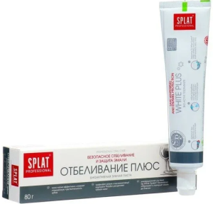 СПЛАТ З/п Prof WHITE PLUS Отбеливание  80 г 4603014008480