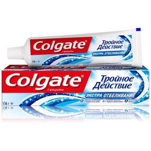 Зубная паста Colgate Тройное действие Экстра отбеливание 100 мл 6920354824326