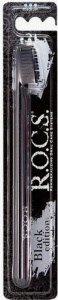 Зубная щетка R.O.C.S  Black Edition Classic" средняя 4607152730425