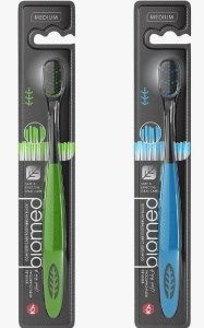 Зубная щетка Биомед BLACK средней жесткости 7640168930479