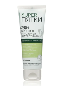 Крем для ног от мозолей и натоптышей SUPER ПЯТКИ 75мл/ 16шт 4610117630197