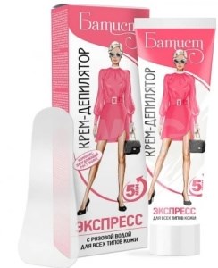 АКЦИЯ! Батист Крем-депилятор с РОЗОВОЙ ВОДОЙ экспресс 5 минут 100мл 4640030849901