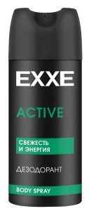 EXXE MEN мужской дезодорант спрей ACTIVE, 150 мл 4620739986473