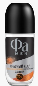 Дезодорант-антиперспирант шариковый Fa Men Red Cedarwood (50 мл) 4015100713244