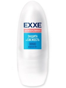 EXXE женский дезодорант антиперспирант Защита и свежесть, 50 мл 4620739975484