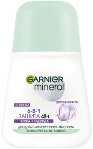 Дезодорант роликовый Garnier Mineral Защита 6 Весенняя свежесть 50 мл 3600541474437