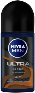 Дезодорант-антиперспирант шариковый Nivea Men Ultra Carbon, 50мл 4005900634290
