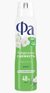 Дезодорант спрей Фа  Натуральная свежесть Аромат белого чая 150 мл 4605966011334