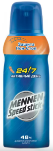 Дезодорант спрей Mennen Speed Stick 24/7 Активный день 150 мл 5943001192068