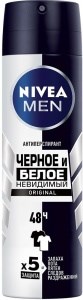 Дезодорант спрей Nivea Men Original Невидимый для черного и белого 150 мл 4605698000590