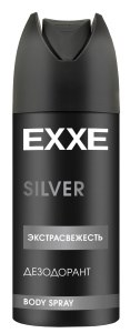 EXXE MEN мужской дезодорант аэрозоль SILVER, 150 мл 4620739983526