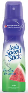 Дезодорант спрей Lady Speed stick Fresh & Essence Арбуз 150 мл 4606144007996