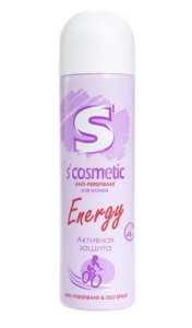Дезодорант-антиперспиран ЖЕН «S’cosmetic»  Energy  145мл 4600171532209