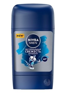 Дезодорант-антиперспирант стик NIVEA MEN Экстремальная свежесть, 50мл 4005900919243