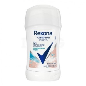 Дезодорант стик Rexona Минеральная пудра 40 мл 46269126