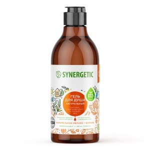 Synergetic Натуральный биоразлагаемый гель д/душа Карамельное ябл./ваниль, 0,380 4607971451457