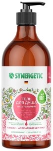 Биоразлагаемый натуральный Гель для душа Synergetic Пачули и Ароматный бергамот 750мл 4607971452904
