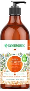 Биоразлагаемый Натуральный Гель для душа Synergetic Карамельное Яблоко и Ваниль 750мл 4607971452935