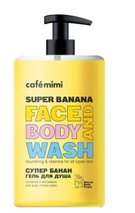 Гель для душа  Café Mimi Super Fruit Супер Банан с дозатором 450 мл 4607967674006