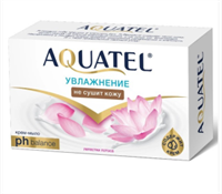 Aquatel Крем-мыло твердое  лепестки лотоса, 90 г в пачке 4601313020325