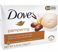 DOVE   135 гр.  .  Мыло  Pampering (Масло ши и пряная ваниль) 7506306230507