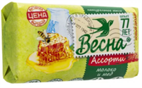 ВЕСНА Ассорти Молоко и мед 90 гр мыло 4601313011392
