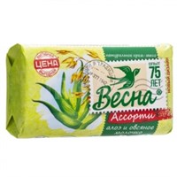 ВЕСНА Ассорти Алоэ и овсяное молочко 90г мыло 4601313011415