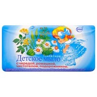 Детское туалетное мыло СВОБОДА с чередой, ромашкой, чистотелом, подорожником, 100 г 4600936314033