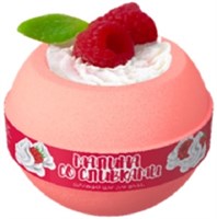 Бурлящий шар для ванной FABRIKМалина со сливками  200гр 4640240070034