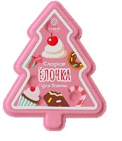 Гейзер бурлящий для ванны с шиммером FABRIK Сладкая Елочка 130 г 4640240072557