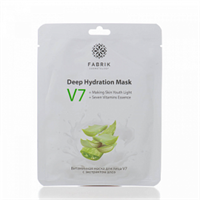 Маска для лица тканевая FABRIK  V7 с экстрактом алоэ 30гр 4631154079558