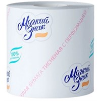 Туалетная бумага Мягкий знак 1 слой 1 рулон 4607019830183