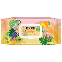 EXXE Джунгли Влажные салфетки для детей (микс Манго), 100 шт С0008079
