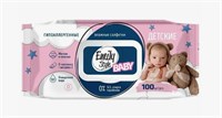 Emily Style влажные салфетки ДЕТСКИЕ гипоаллергенные с крышкой 0+* роз/гол 100шт (М С0008176