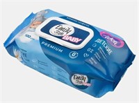 Emily Style ПРЕМИУМ влажные салфетки ДЕТСКИЕ гипоаллергенные без отдушки с крышкой 0+*зел/гол100шт(М С0008006