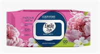 Emily Style влажные салфетки УНИВЕРСАЛЬНЫЕ РАЙСКИЕ ЦВЕТЫ с крышкой 120шт (М) С0008173