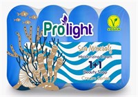 Мыло туалетное с увлажняющим кремом PROLIGHT 1+1 Морские минералы, 4Х80 гр. (эко-пак) ББ01629